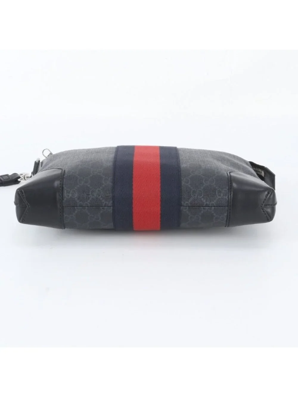 Gucci GG Supreme Sherry Line Leather Clutch Pouch Business